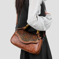 Sac à bandoulière rétro pour femmes, sac à main de haute qualité imprimé en 3D diagonale, classique bureau, pas trop grand ou trop petit sac de luxe 5