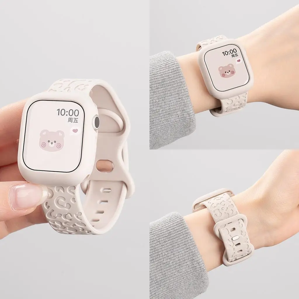 Candy Silikonhülle + Armband für Apple Watch Serie 11 10 9 8 7 49 mm 46 mm 45 mm 41 mm SE 3 6 5 4 44 mm 42 mm 40 mm iWatch Ultra 3 49 mm – Detail 8