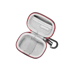 Organizer da viaggio durevole con custodia rigida per auricolari wireless con gancio metallico resistente