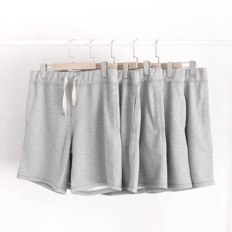 270g Heavy-duty Waffle Casual Shorts for Men Summer Thin Outerwear Sports Pants Breathable Comfortable Shorts Running Cycling