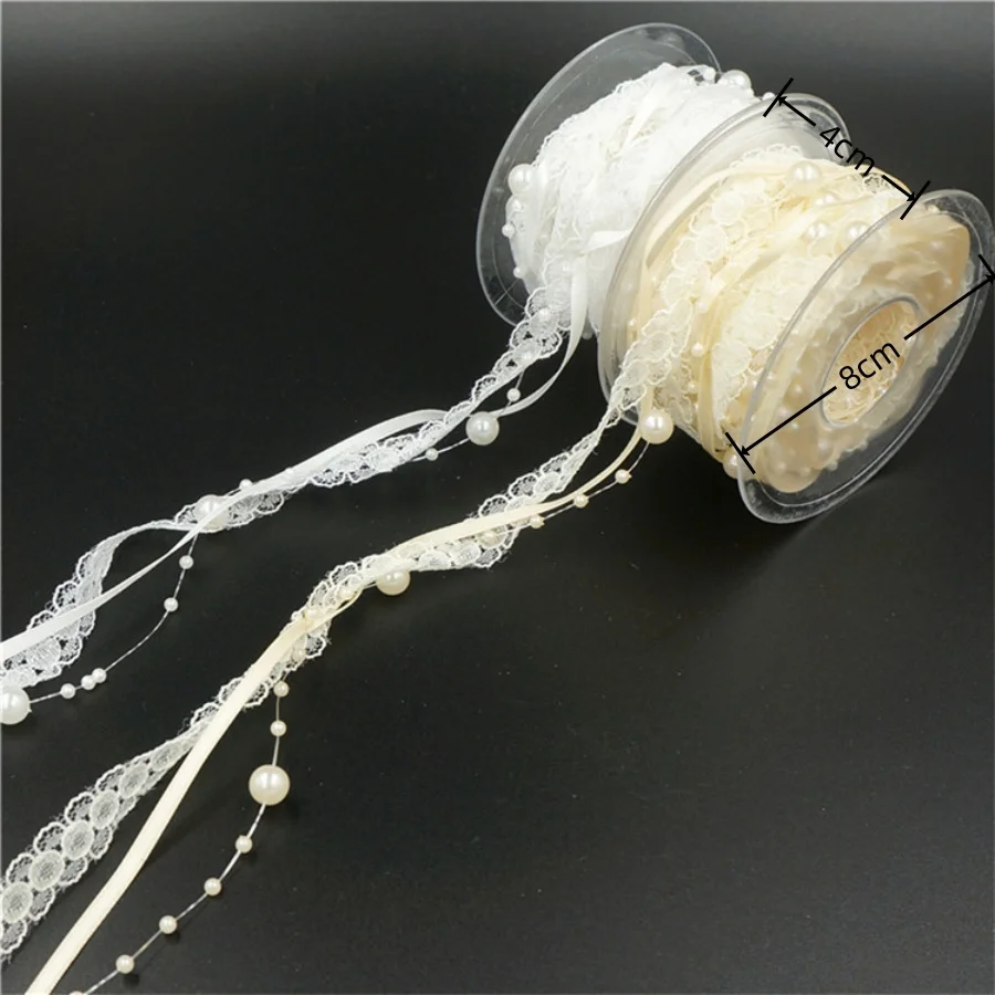Beaded Pearl Ribbon Roll 6
