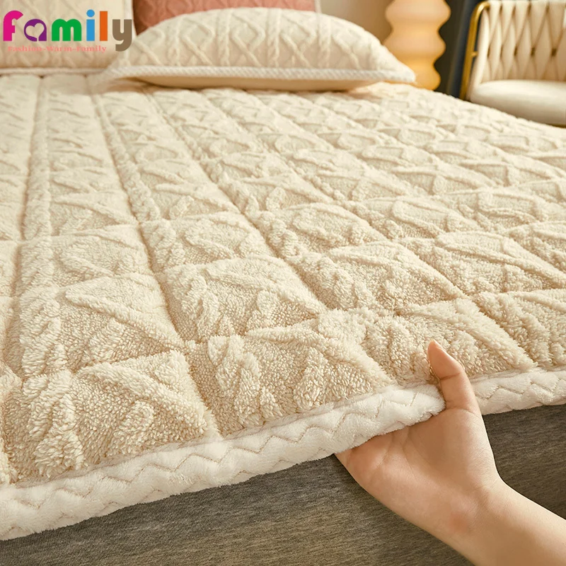 

Super Soft Flannel Fabric Mattress, Portable Folding Mat, Student Dormitory, Tatami Pad, Non-slip, Comfortable, 71x80 ", 1Pc