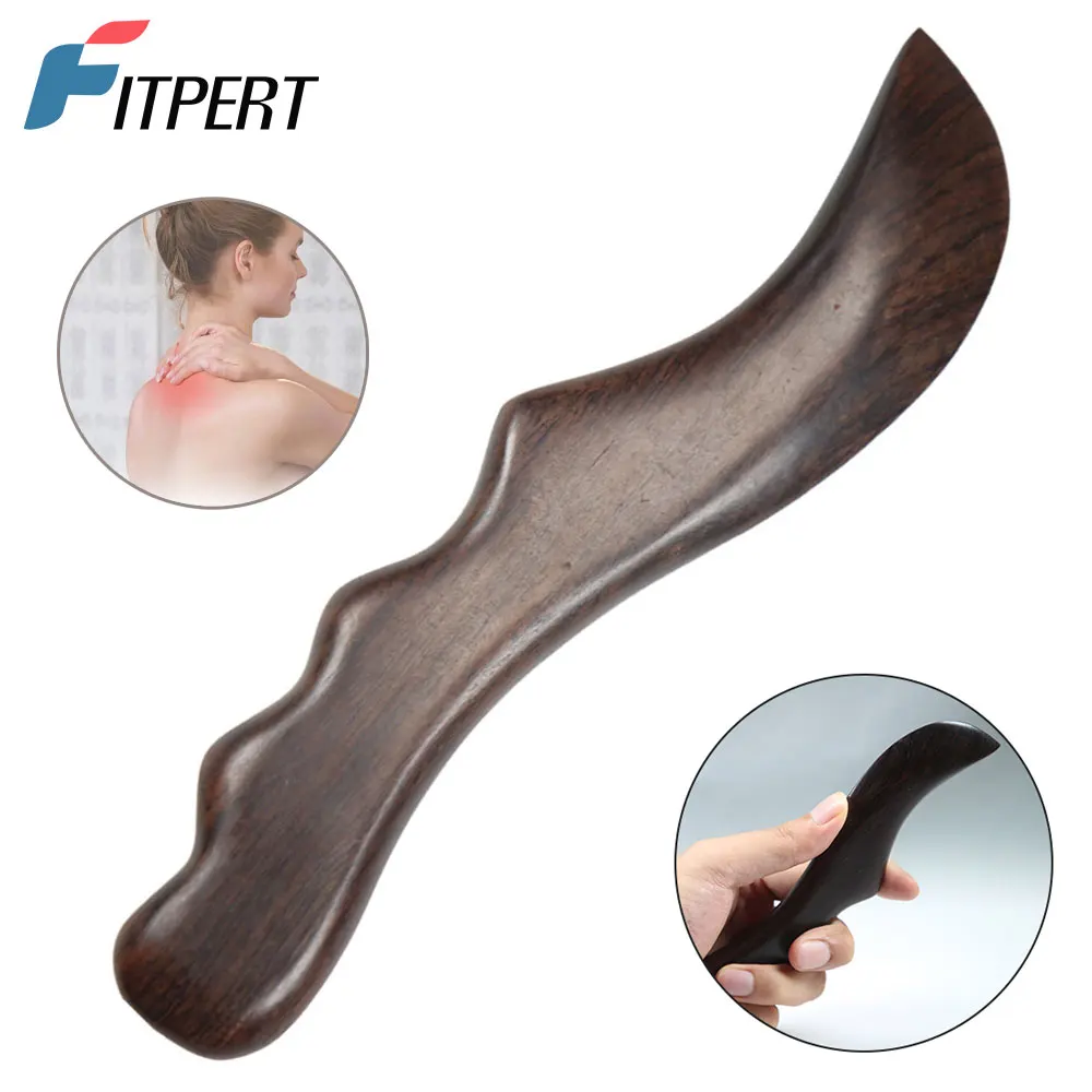 1 Pcs Wooden Gua Sha Scraping Massage Tool Sandalwood Gua Sha Board Acupuncture Point Massager, Acupoint Massage for Health Care