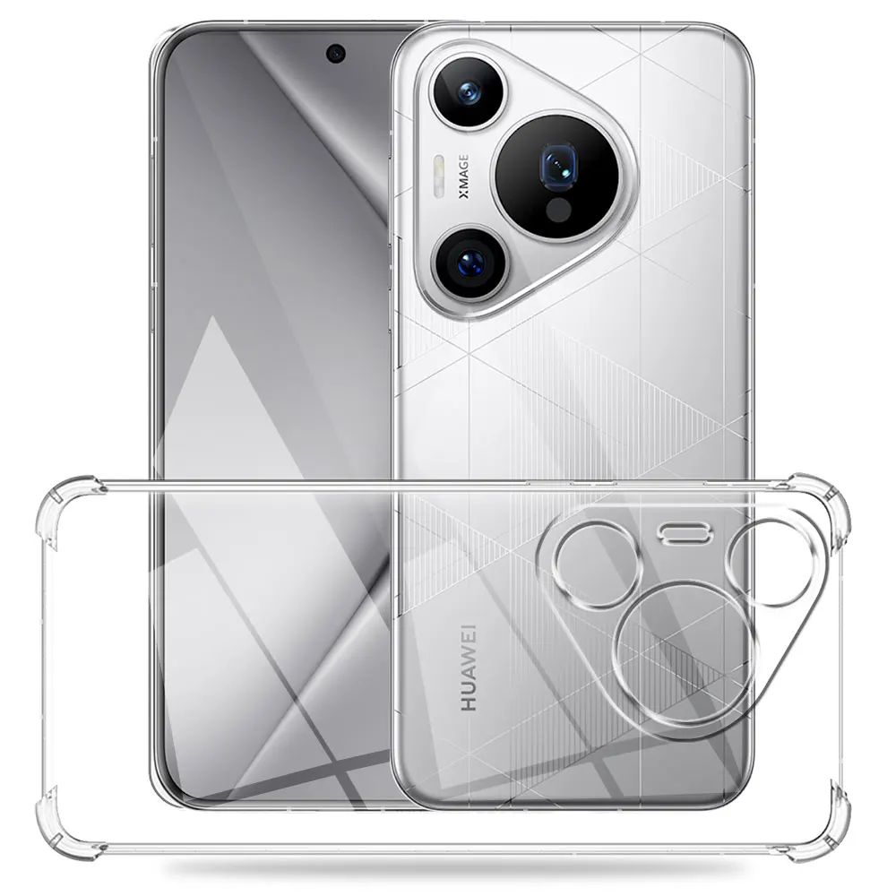 Premium Silicone Soft Protection Case with Ultra Clear Shockproof Coating for Huawei Pura 70 Series