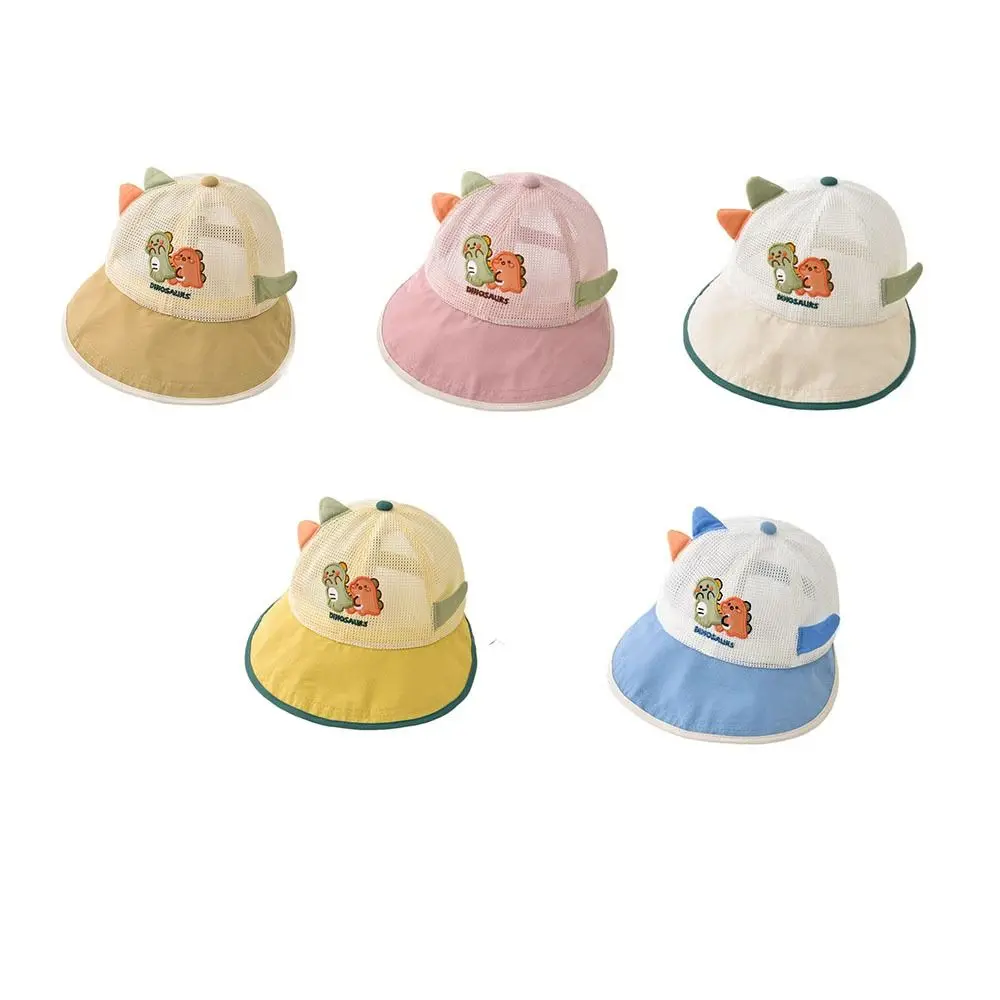 Cute Thin Children's Mesh Basebal Hat Breathable Sunshade Summer Sun Hat Large-Brim Sun Protection Baby Duckbill Hat Summer