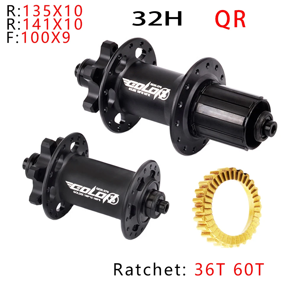 Godxディスクカードブレーキマウンテンバイクハブベアリングフロント