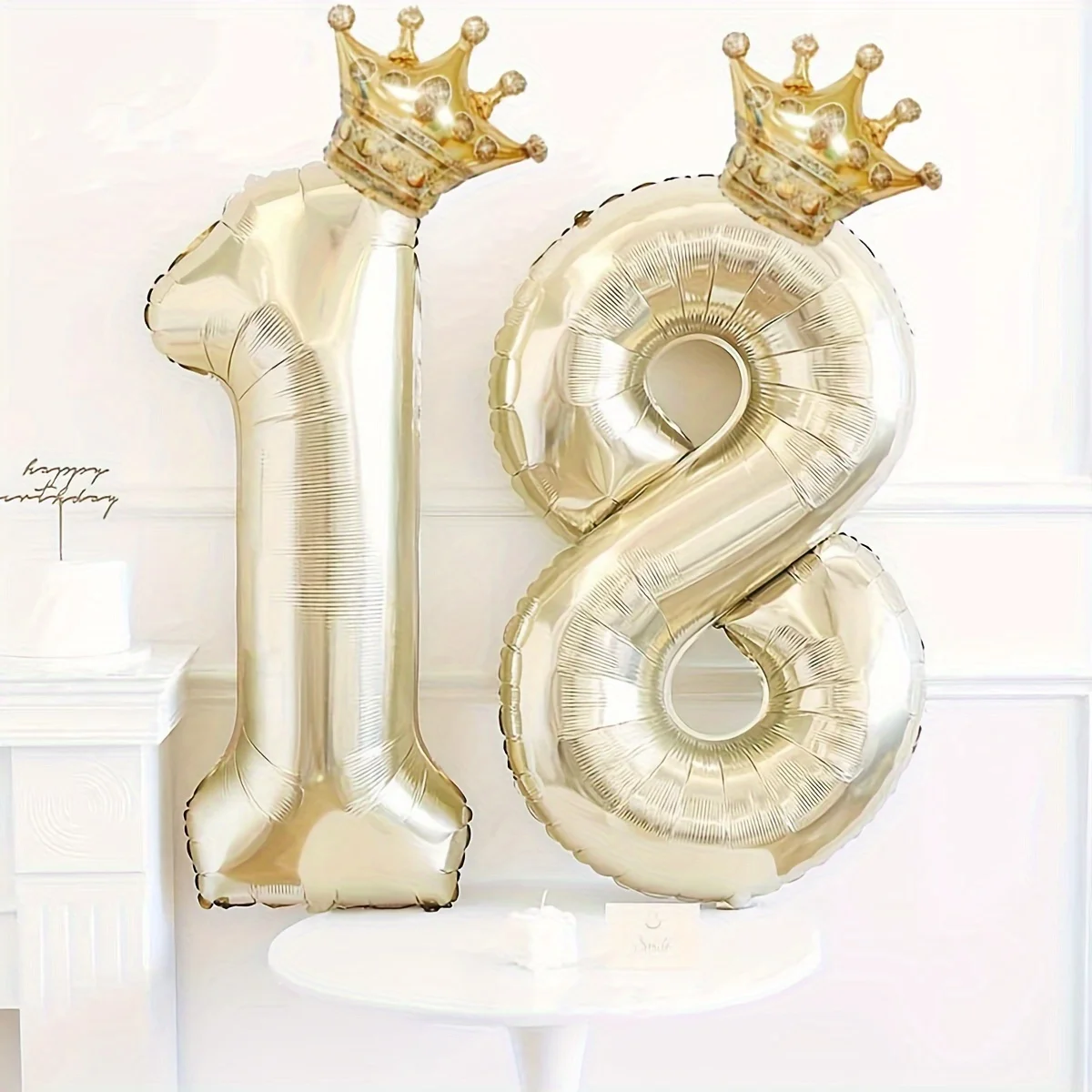 40-Zoll-Platin-Krone, digitale Ballonkrone, Aluminiumfolie, Ballon, Geburtstagsballon, Dekoration, digitale Aluminiumfolie