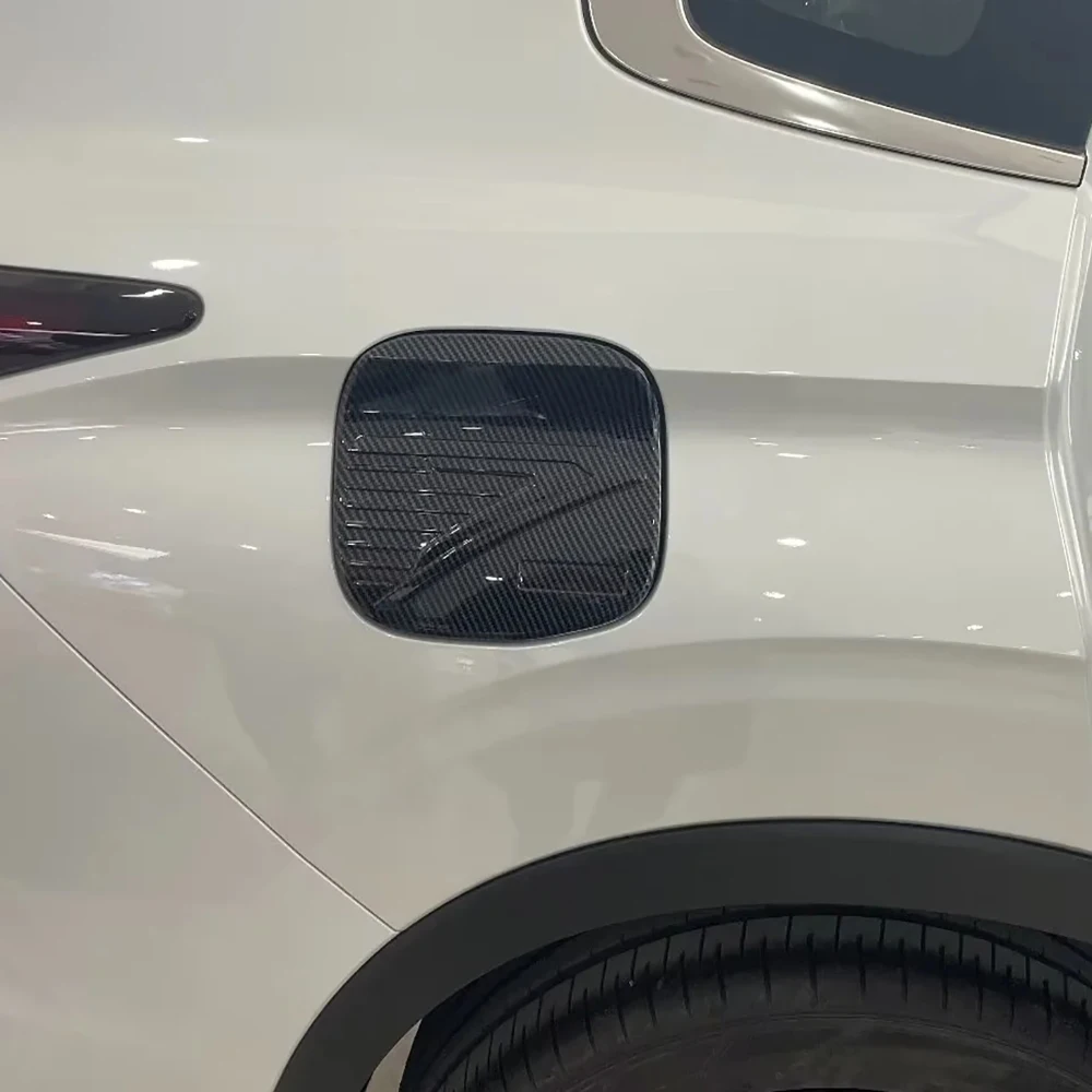 

Автомобильные аксессуары для Mitsubishi Outlander 2022 2023, чехол из углеродного волокна для бензобака, наклейка на отделку, чехол для держателя внешнего бензобака автомобиля