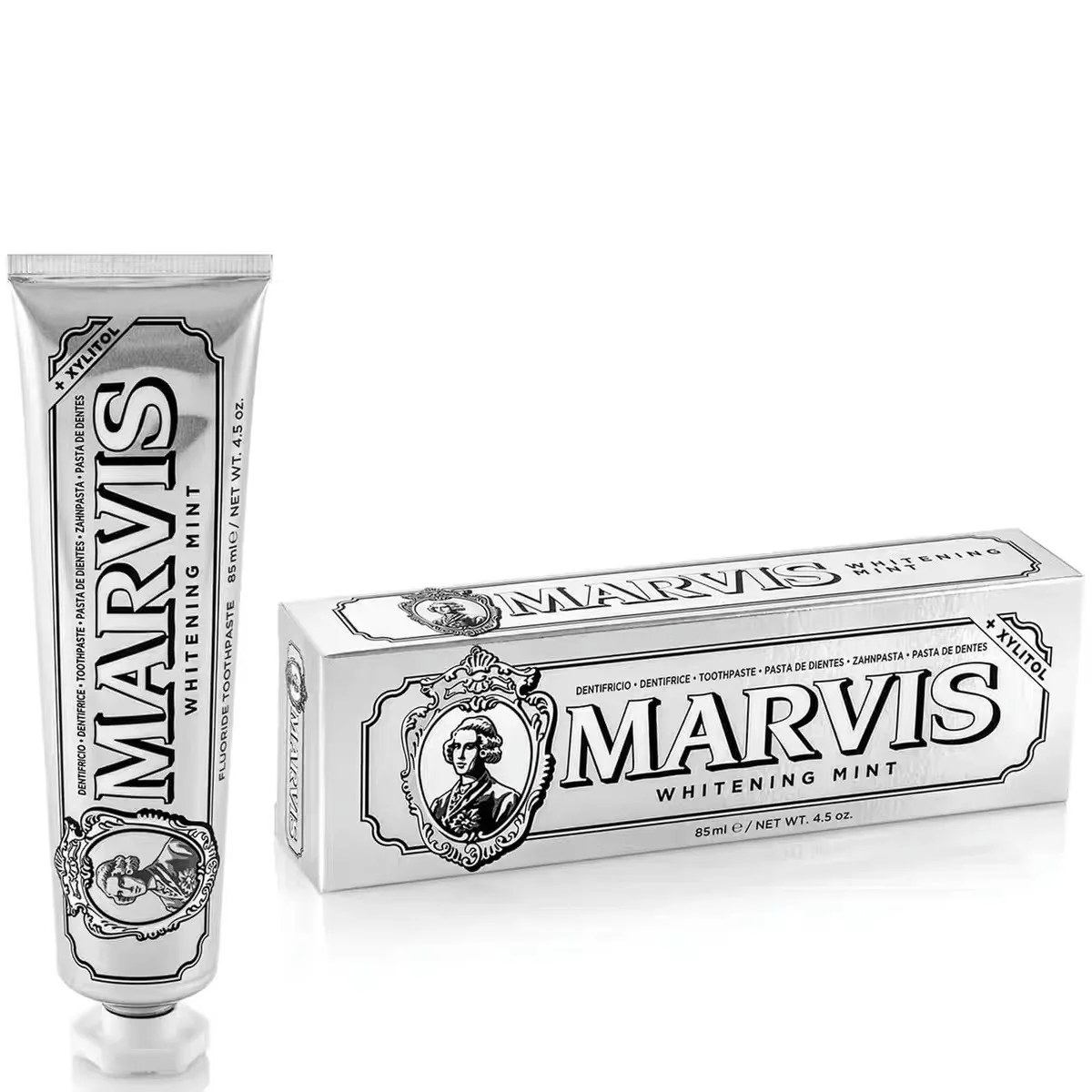 Italy Original Marvis Whitening Mint Freshen Breath and Remove Smoke Stains Toothpaste 1 Piece 85ml teeth whitening product teeth whitening essence tooth powder teeth health product