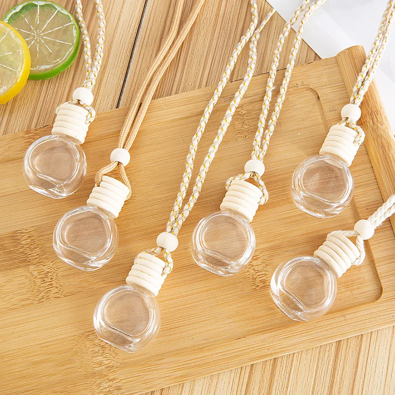 Car Air Outlet Freshener Diffuser Bottle Clip Perfume Empty Bottle Pendant Essential Oil Car Fragrance Hanging Ornament Interior