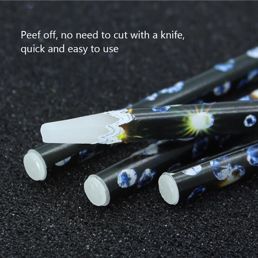 2Pcs Sticky Wax Rhinestone Picker for Nail Art, Dotting Wax Pen, Apply Gems and Crystal Pick Up Tool 3