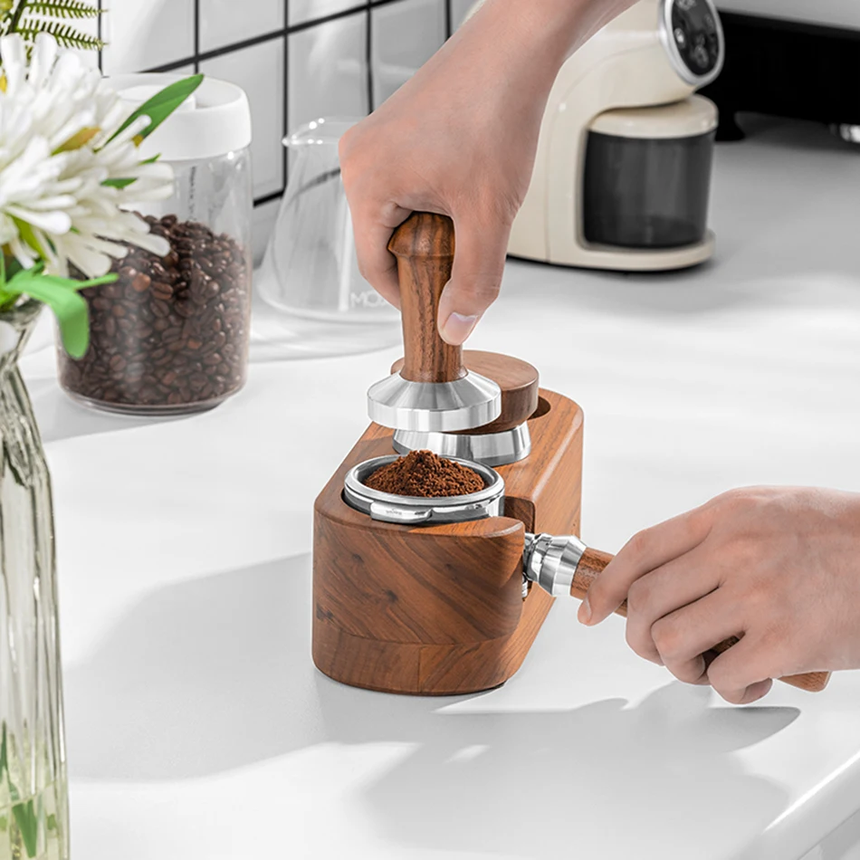 Coffee Tamping Station Protafilter Holder Support Base Rack Espresso Tamper Mat Station Distributor Mat Barista Accessories