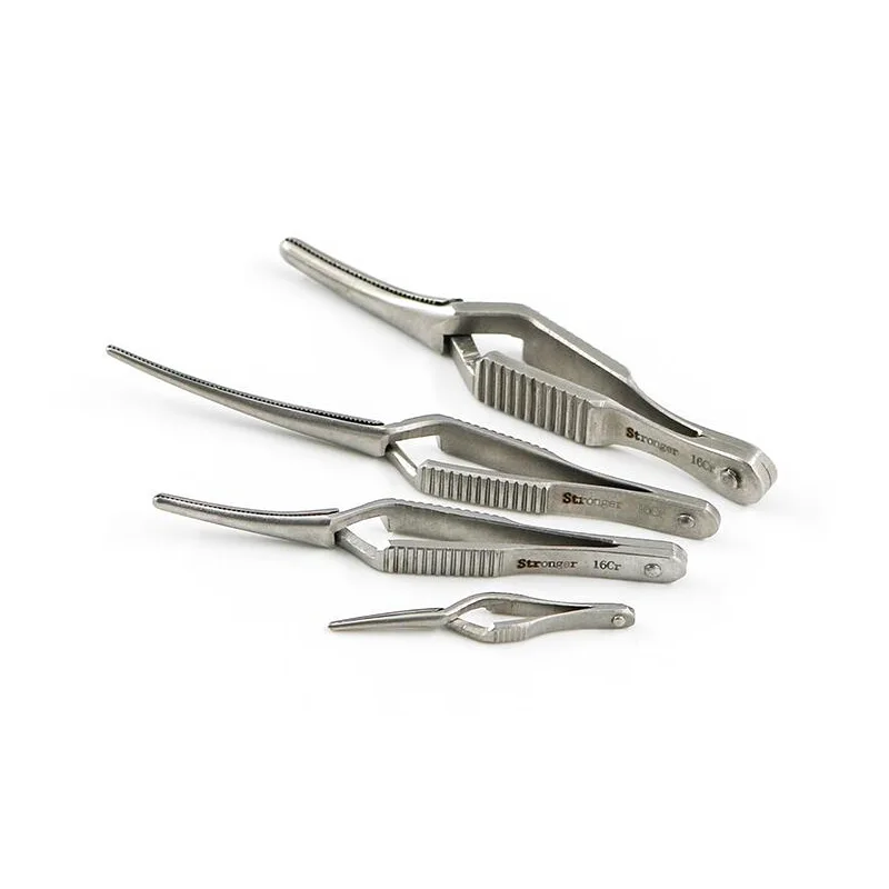 Surgical Instruments Arterial Venous Vascular Clip Hemostat Stainless Steel Closer Temporarily Block The Venous Cross Hemostatic Clip