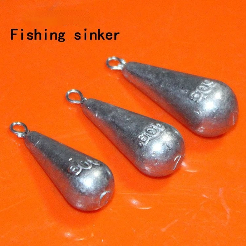 30pcs/lot 20g 30g 40g 50g 60g Drop Shot Sinkers Bass Fishing Tackle
