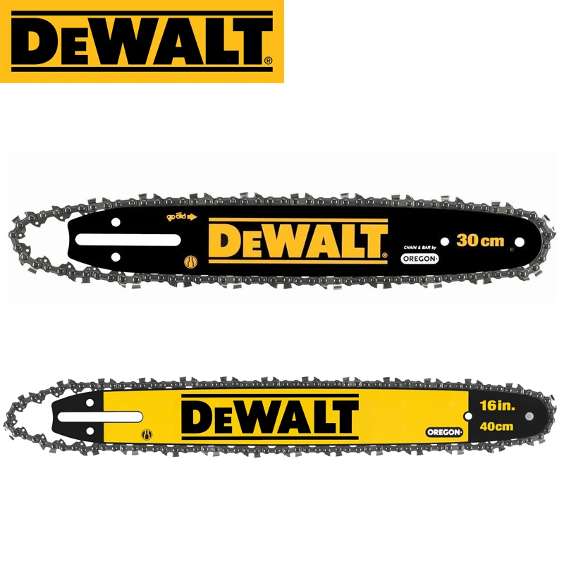 dewalt-original-dt20665-dt20660-chain-and-bar-30cm-40cm-18v-oregon-chainsaw-yellow-black-precise-cut-electric-tool-accessories