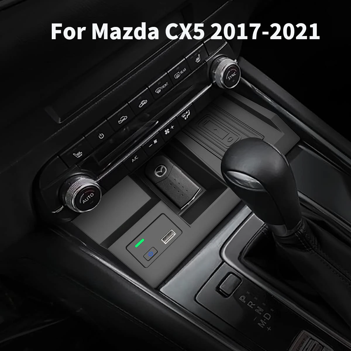 チーワイヤレス充電器マツダCX-5 2017 2018 2019 2020 2021プレートセンターコンソール電話ホルダーカーアクセサリー  AliExpress