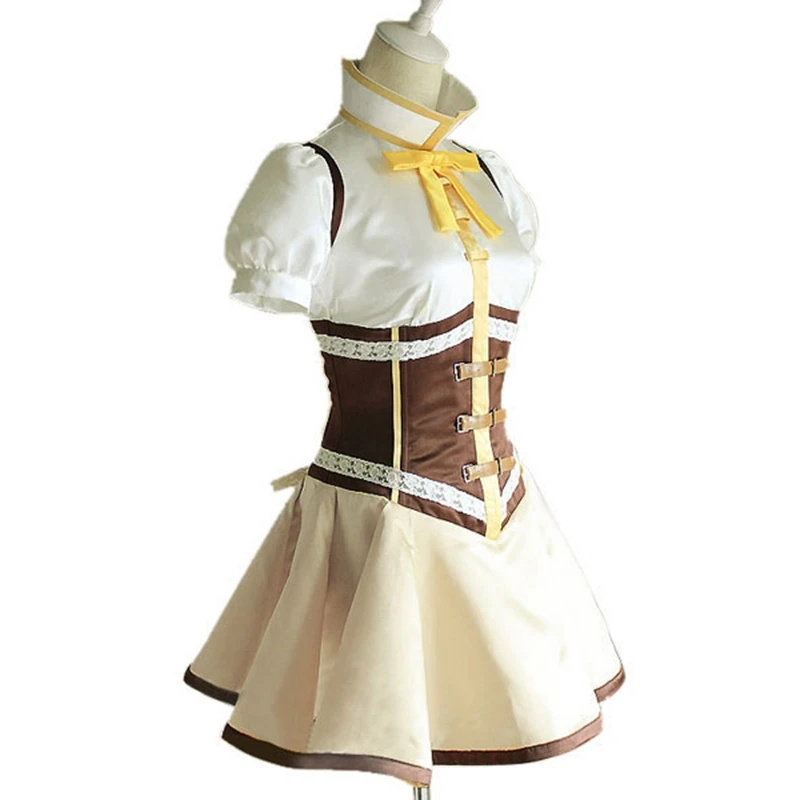 

Ainclu аниме Волшебная девушка Puella Magi Madoka Magica Tomoe Mami Косплей Костюм милое желтое платье на заказ для взрослых и детей Размер