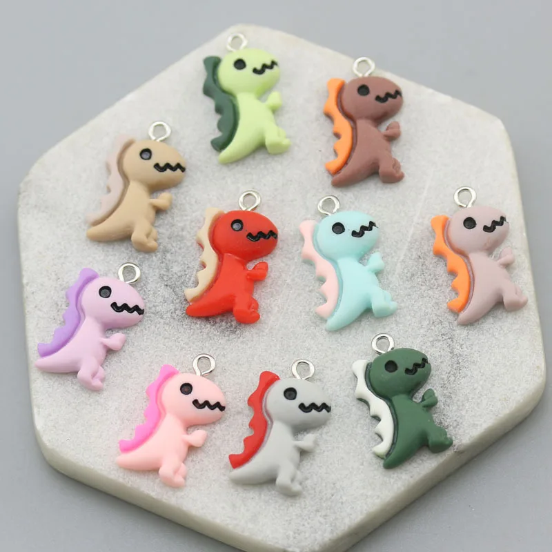 8pcs/Pack New Mini Lovely Animals Resin Charms For Earring Key