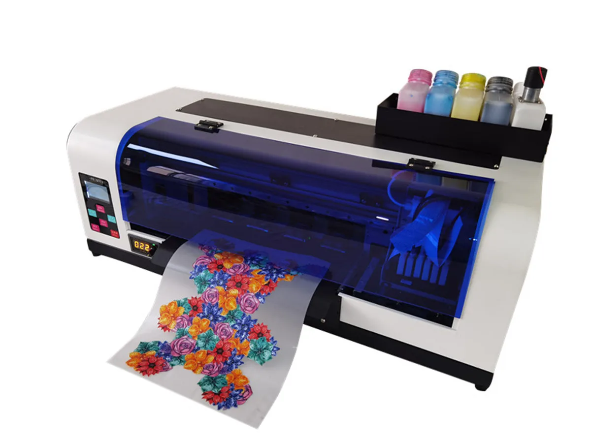 RIN 소프트웨어 풀 세트, 1 세트, A3 XP600 DTF 프린터, 1Kg 파우더, 5 색 잉크, 1PC 롤 필름, 1 세트, 쉐이킹 드라이어, 원 헤드