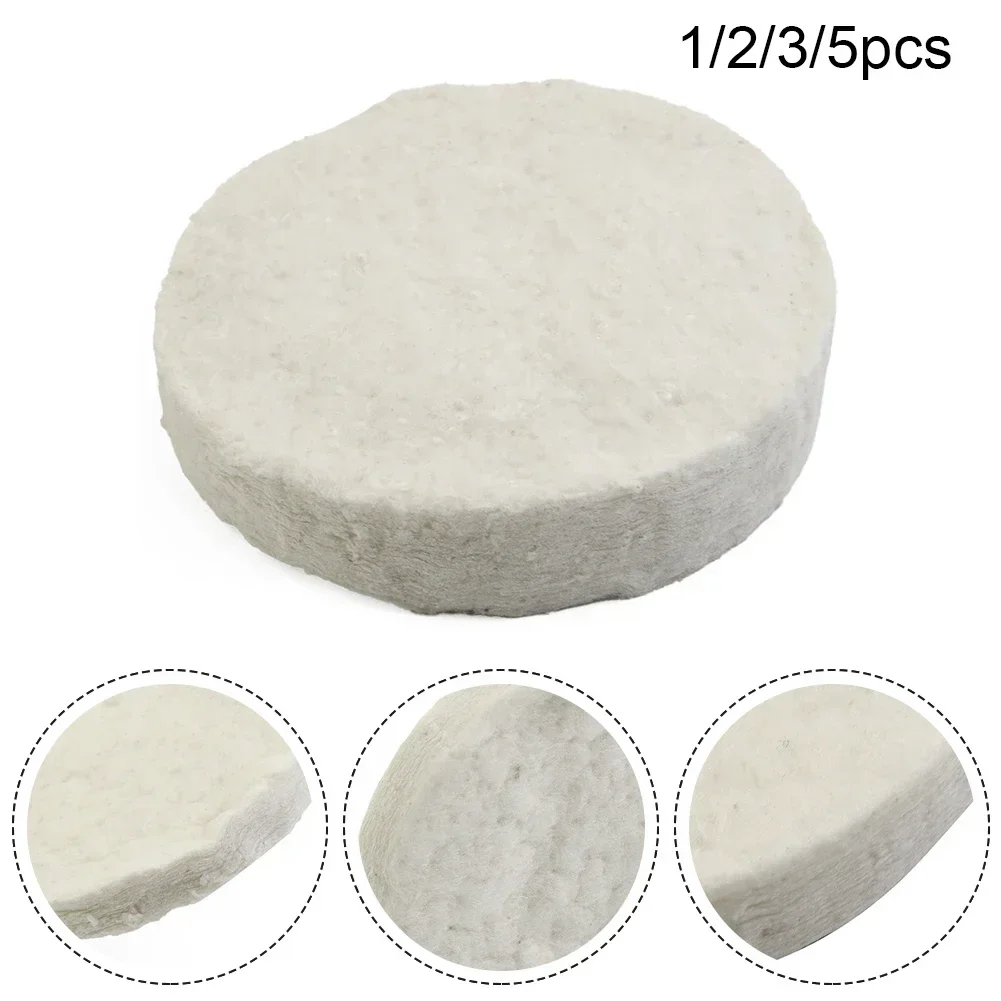 1/2/3/5pcs Ceramic Wool Sponge Cotton Round 8.6x1.2cm Firplace Firebox Safety Bio Fire Heating Cooling Air Fireplaces Stove