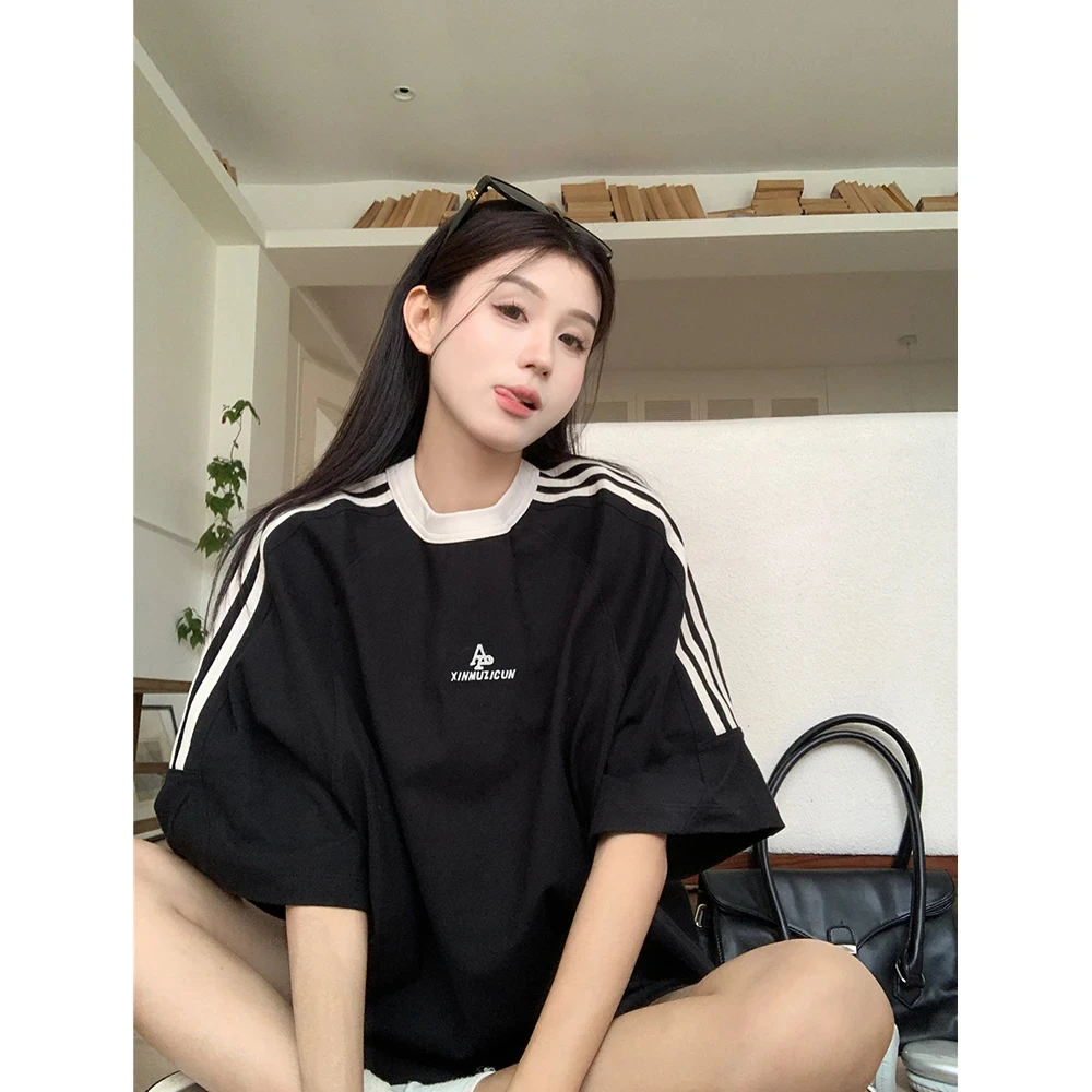 韓国発【JUSTYOUNG】BN Vintage Stripe Short Sleeve Tee/2color Striped Korean Vintage Short Sleeve T Shirt – The Kawaii Shoppu