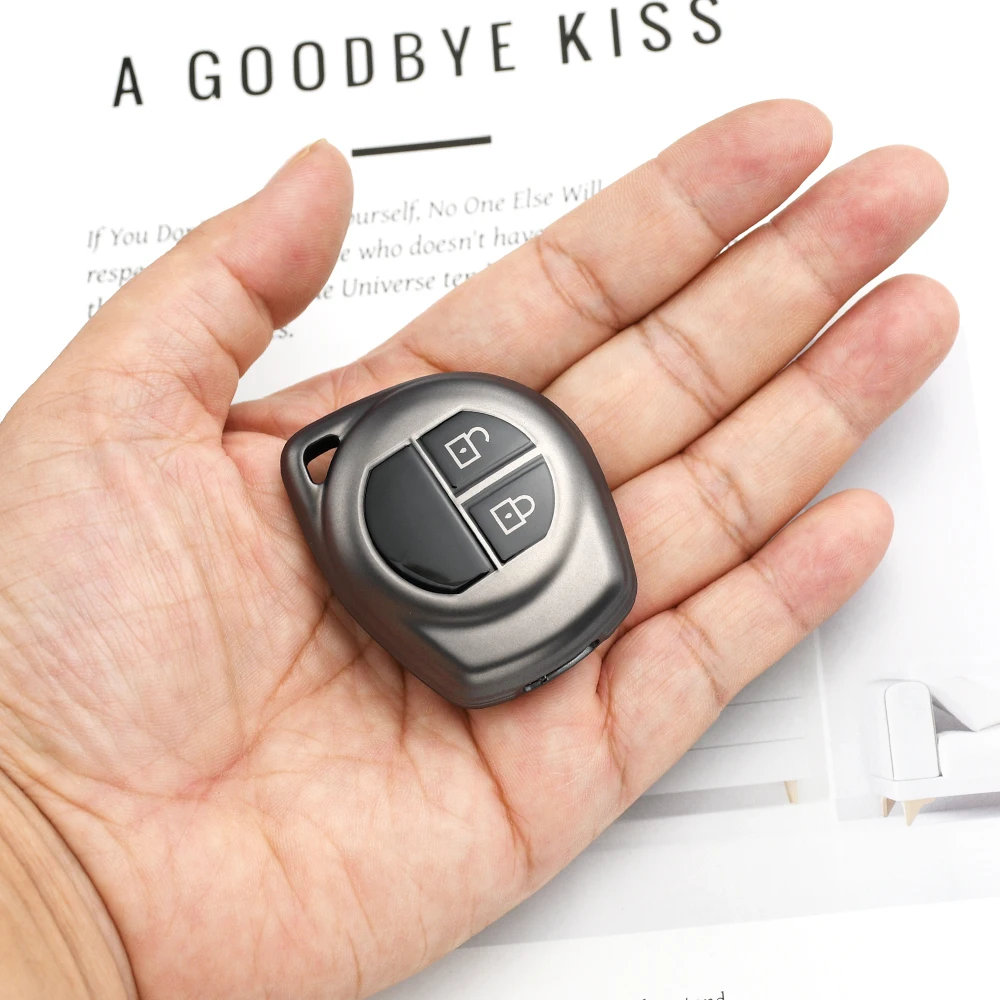 Sleek 2-Button Car Remote Key Cover Case - Premium Shell Decor