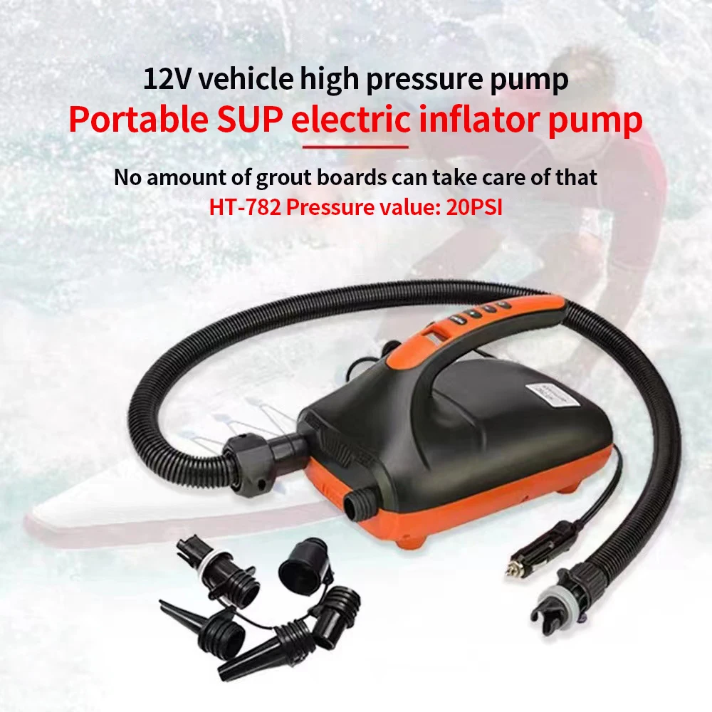 SUP Board Pump Max 20 PSI Inflatable Pump Dual Stage Electric Air Pump
