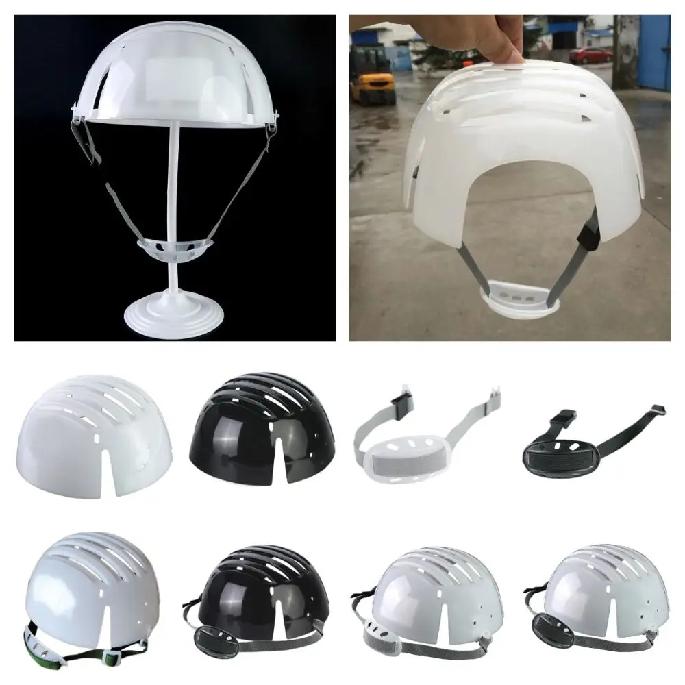 

White Grey Safety Helmet Lining Tool Lightweight Anti-collision Baseball Cap PE Protective Head Mandibular Band Peaked Cap
