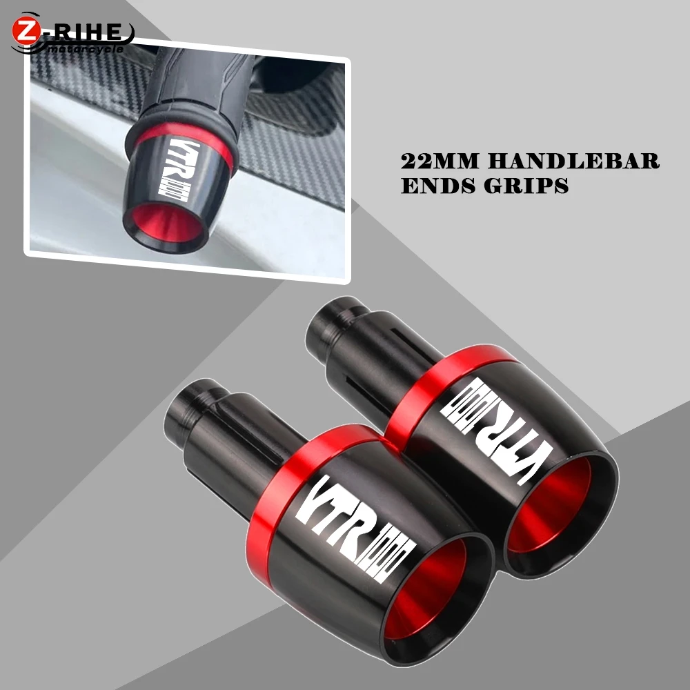 

For HONDA VTR1000 VTR1000F VTR 1000/F VTX1300 XADV Motorcycle 7/8" 22mm Handlebar Grips Bar Ends Cap Handle Counterweight Plug