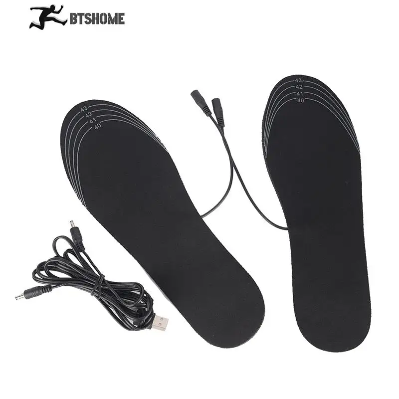 Zwart Usb Verwarmde Inlegzolen Oplaadbare Elektrische Batterij Warmer  Schoenen Heater Winter Warm Houden Elektrisch Thermische Binnenzool| Inlegzolen| - AliExpress