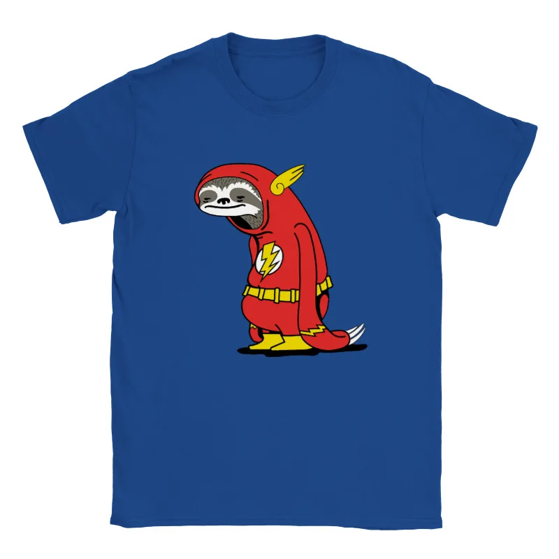 

Футболка с графическим принтом для мужчин и женщин, смешная Ленивец, флэш-подарок, футболка с коротким рукавом, одежда для мужчин и женщин