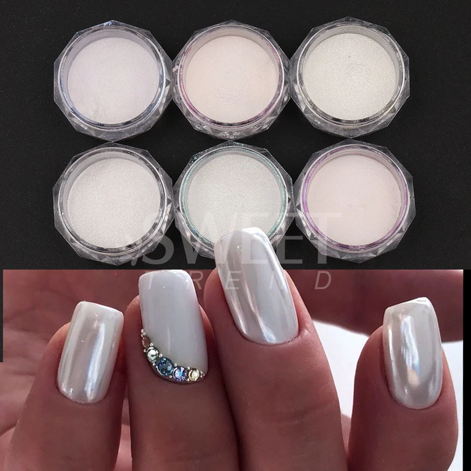 2 Boxen Nail Art Perlen – Weiße Halbrunde & Ovale Meerjungfrau-Perlen, Harz, Gemischte Farben