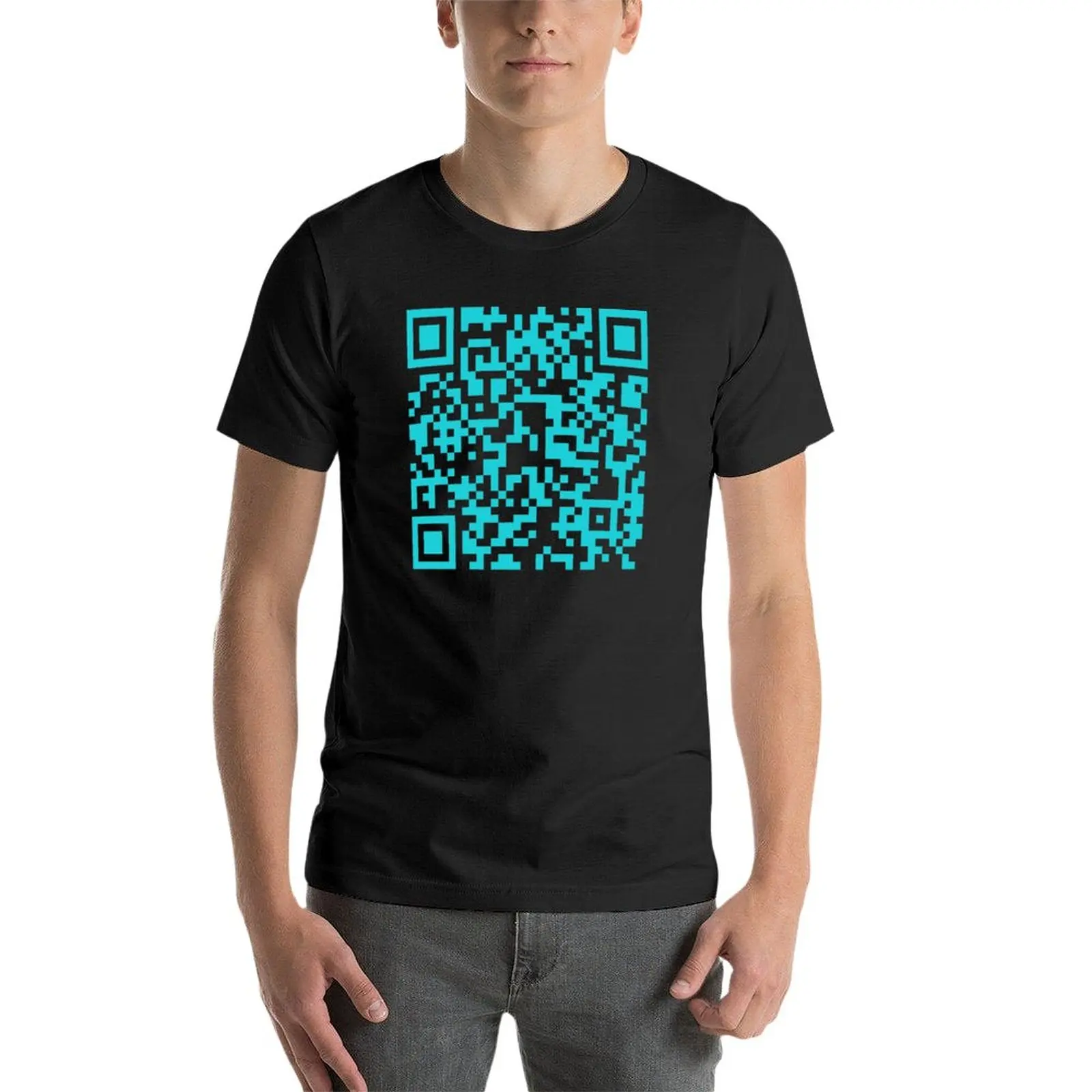 Rick Roll Link Qr Code Classic T-shirt Mens T Shirts Graphic Custom Aldult  Teen Unisex Digital Printing Tee Shirt Xs-5xl - T-shirts - AliExpress