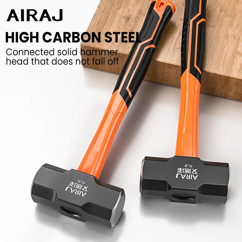 Description Picture 2 of itemAIRAJ Octagonal Hammer Hammer Tool Solid Wall Hammer Heavy Hand Hammer Integrated Household Wall Demolition Hammer