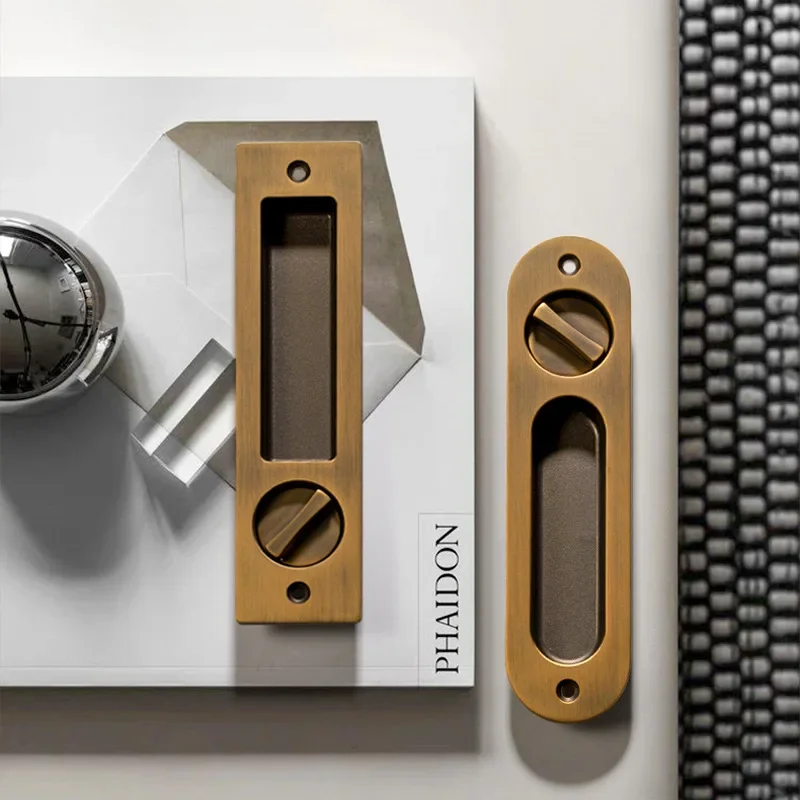 Sliding Door Lock Hook Lock Wooden Door Move Handle Swing Invisible Bathroom Bathroom Kitchen Balcony