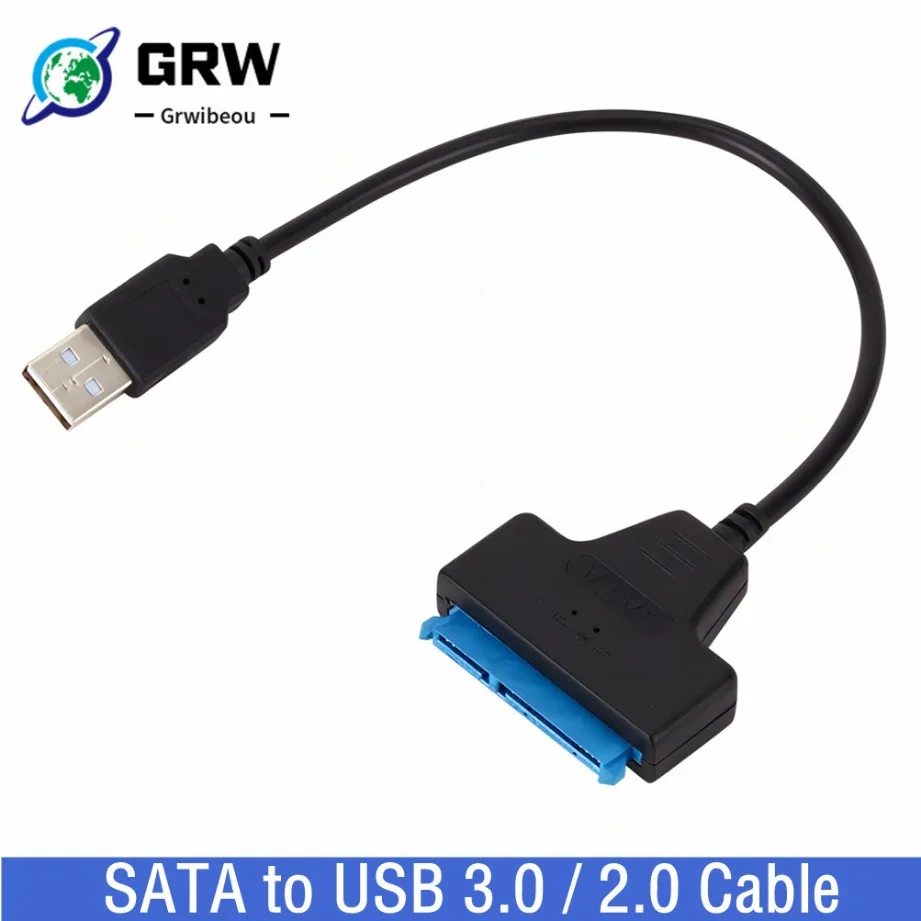 SATA to USB 3.0 / 2.0 Cable Up to 6 Gbps for 2.5 Inch External HDD SSD Hard Drive SATA 3 22 Pin Adapter USB 3.0 to Sata III Cord