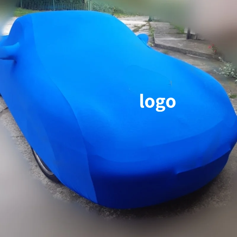 Car Cover Velvet Stretch Fabric Covers Auto Cover Dust Sun Protection