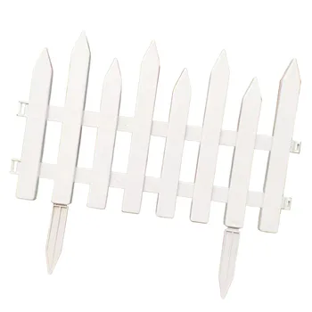 50*30cm Garden Fence White Plastic Border Decoration Plant Flower Protect Garden Fence For Yard Lawn Driveway Christmas Tree 5
