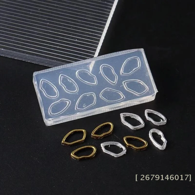 【YY26】네일 아트 소프트 실리콘 몰드 불규칙한 속이 빈 테두리 몰드 3D 실리콘 DIY 네일 디자인 템플릿 살롱용 네일 액세서리