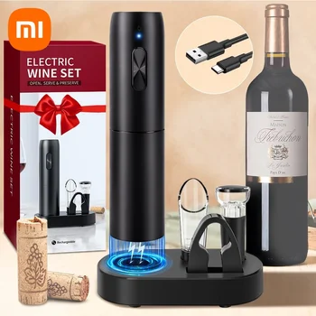 Xiaomi Electric Wine Bottle Opener 5 in 1 Automatic Wine Bottle Opener for Wine Lovers Gift Home Kitchen Party Bar Wedding