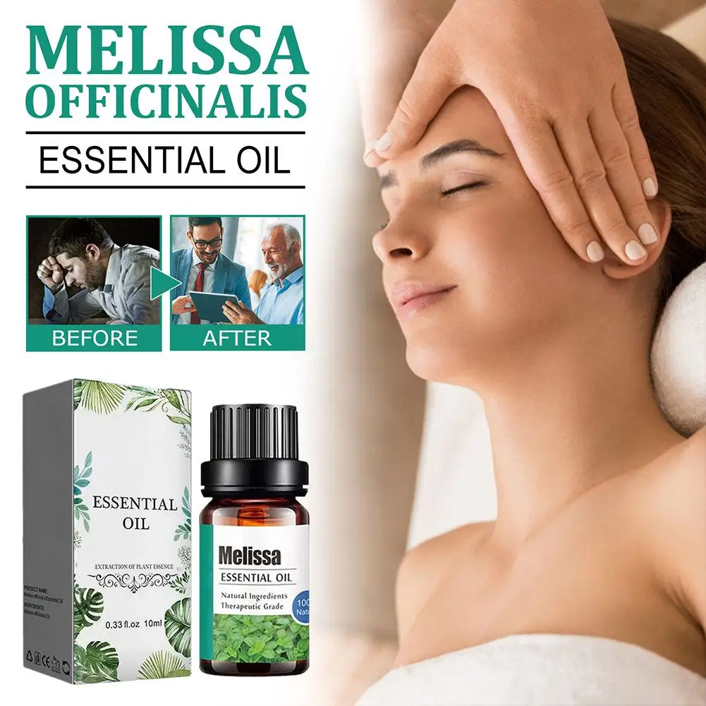 

Melissa Officinalis Essential Oil Natural Stress Reliever Improve Relax Oil Officinalis Essential Memory Melissa Concentrat P7D3