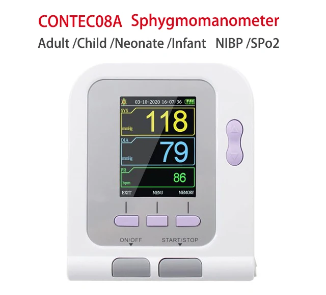 CONTEC08A Digital Sphygmomanometer Electronic Blood Pressure Monitor