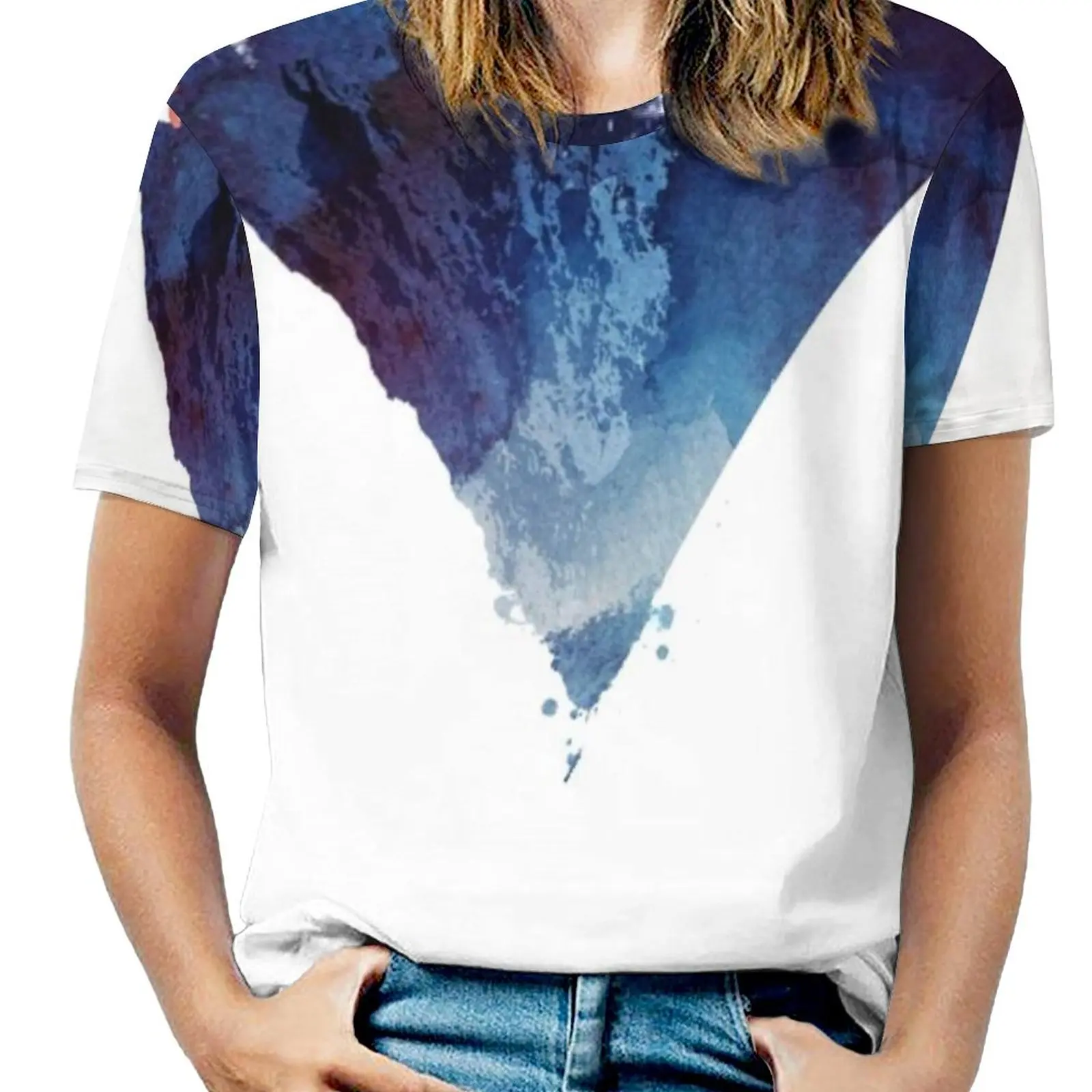 

Женская футболка с принтом, с круглым вырезом, на весну и лето