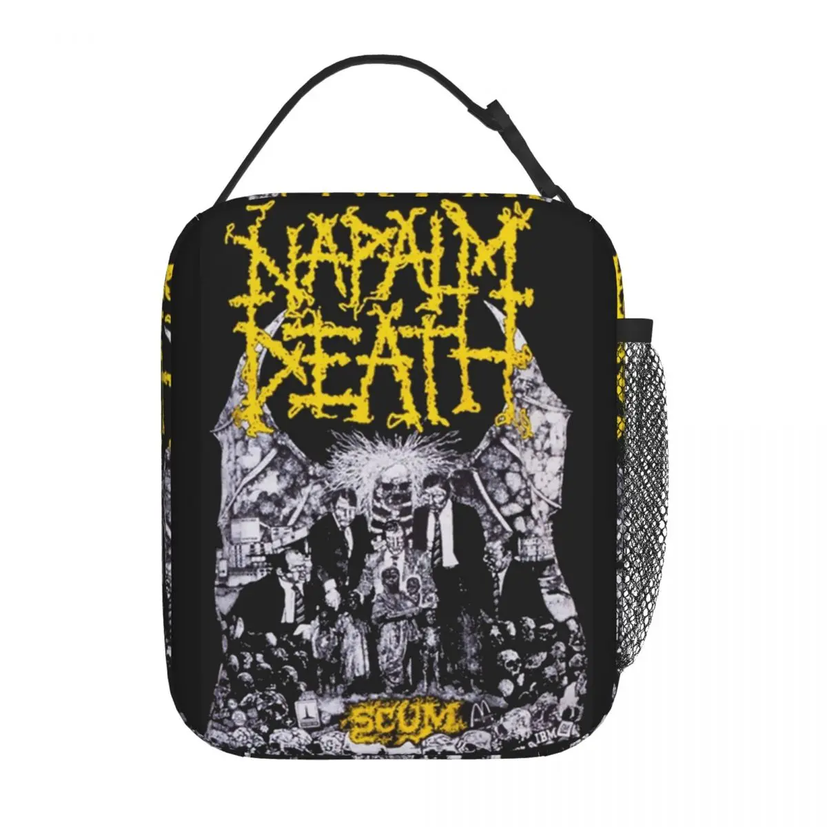 

Heavy Metal Napalm Death Band Accessories Insulated Lunch Bag For School Storage Food Boxes Reusable Cooler Thermal Lunch Boxes