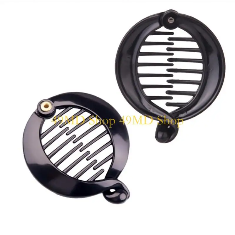 49MD Bananen Haarclip für Frauen Pferdeschwanzhalter Runde Bananenclip Clincher Comb – Detail 7