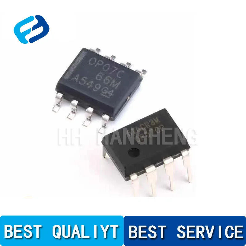 10Pcs/Lot  Op07Cp Dip8 Op07 Dip Dip-8 Op07Cdr Op07C Sop-8 Sop Operational Amplifier Ic