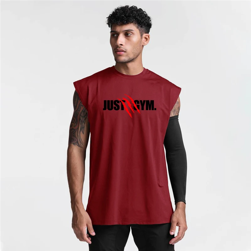 

Brand Mens Workout Gym Mesh Running Casual Quick-drying Tank Top Muscle Fitness Sleeveless Vest Sporting Comfortable Singlets