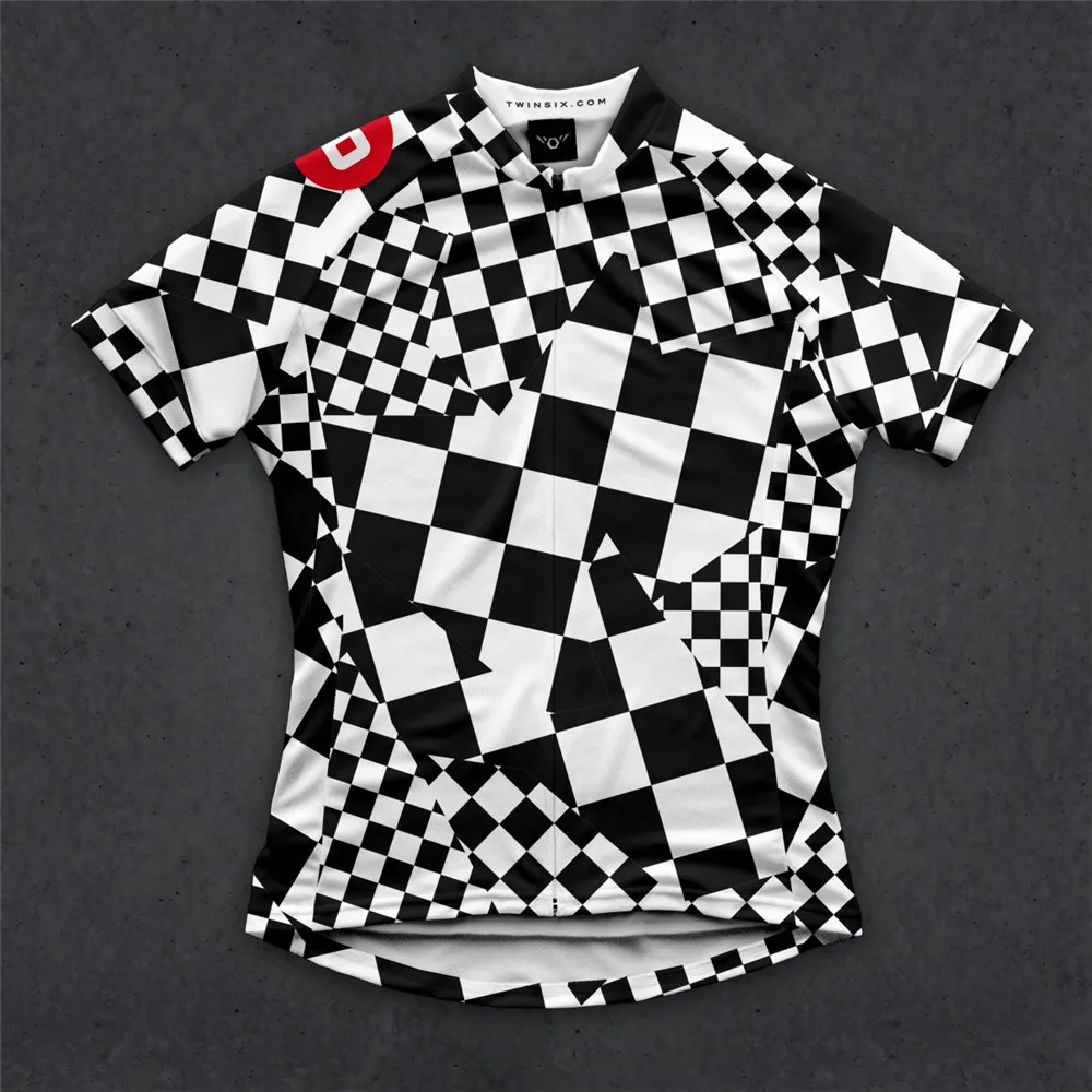 thumbnail image 1 of Sudadera con estampado de primavera TwinSix, maillot de ciclismo de verano para mujer, maillot de juego estándar del equipo profesional de ciclismo, camiseta transpirable 100 % poliéster, 1 of 5
