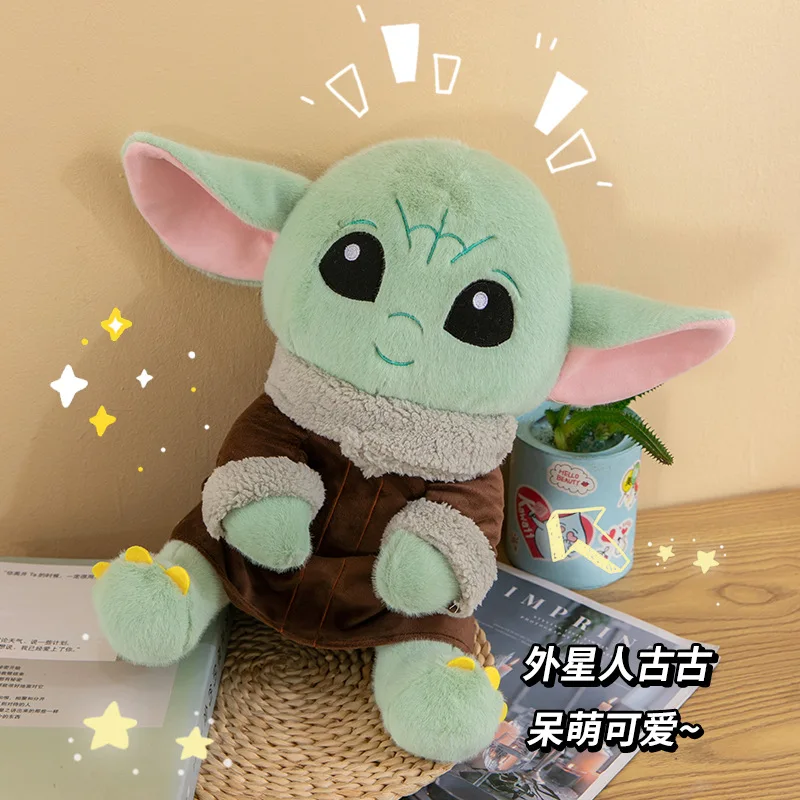 25Cm Hot Toys Anime Star Wars Action Figure Toys Baby Yoda Baby Plush Yoda Master Dolls Collection Regali Di Natale Di Compleanno
