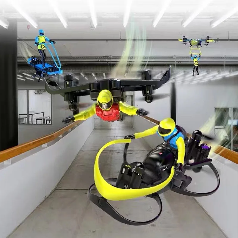 

Remote Control Aircraft Drone Science Fiction Sky Motorcycle Airship Flying Man Kid RC Stunt Mini Quad-axis Helicopter Avion Boy